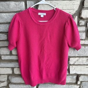 Liz Claiborne Fuchsia Knit Top